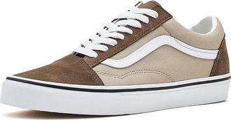 Vans Old Skooltm Skate Shoes 2-Tone Vintage Cocoa : Mens 10.5 - Womens 12 Medium, Leather/Textile