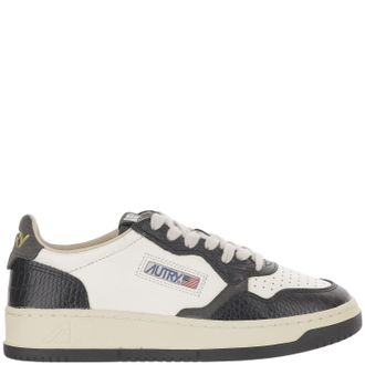 Autry Medalist Low Leather Sneakers With Contrasting Panels