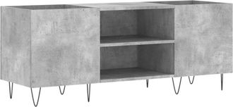 vidaXL Vidaxl - Record Cabinet Concrete Grey 121x38x48 cm Engineered Wood