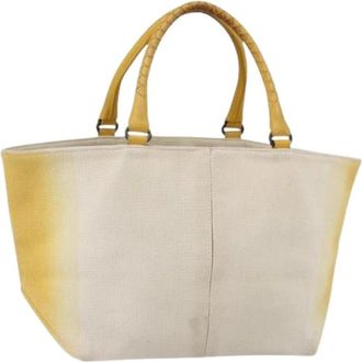 Bottega Veneta Pre-owned Tote Bags, female, Yellow, Size: ONE SIZE Pre-owned Vintage Tote Bag