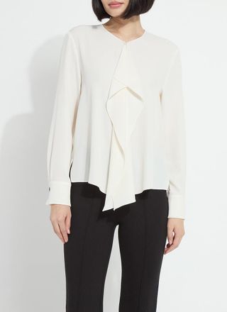 Lyss&eacute; Celeste Flounced Blouse