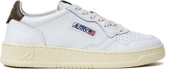 Autry White Chocolate Medalist Low Leather Sneakers