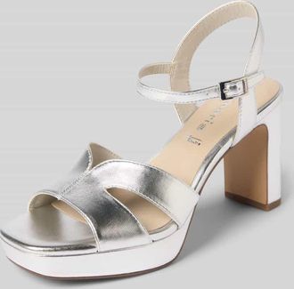 Tamaris Tamaris Sandalette mit Plateausohle in Silber, Größe 36
