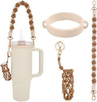 OEM Juego De Accesorios Adecuado Para Vasos, Tapa De Pajita De Silicona, Soporte Para Pintalabios, Adecuado Para La Copa Stanley