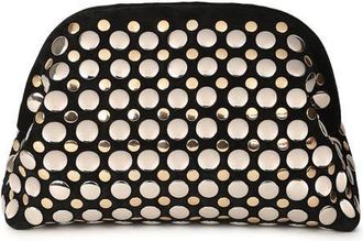 Raf&eacute; New York Aya Studded Frame Clutch in Black at Nordstrom, Size Small