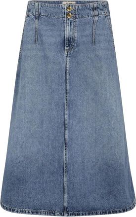 Mos Mosh Denim Rok - Dames - Spijkerrokken - Blauw - W25 - Denim - Rokken