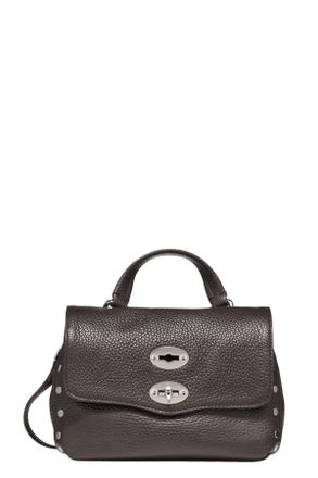 Zanellato Brown Textured Leather Handbag