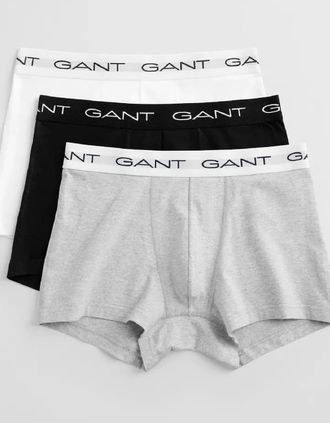 GANT Mens 3 Pack of Trunks - Grey - Size: 35/34/32