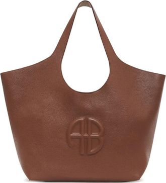 Anine Bing Borsa tote Lili media - Marrone