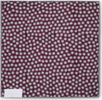 Brunello Cucinelli Einstecktuch aus Seide mit Tupfenprint