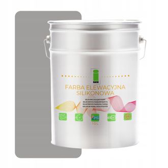 OEM Pintura De Silicona Para Fachadas, Gris F264, Tono Gris, 10 L