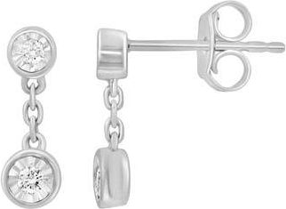 Effy Lab-Grown Diamond Drop Earrings in Silver/Diamond at Nordstrom Rack