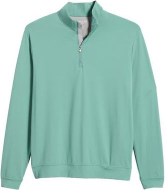 Johnnie-O Motion Performance Quarter Zip Pullover in Sublime at Nordstrom, Size Large