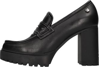Cult Leren Loafers - Dames - Pumps - Zwart - 40 EU - Leer - Schoenen