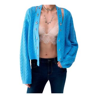 Liu Jo Mujer, Jerseys, Azul, Talla: M