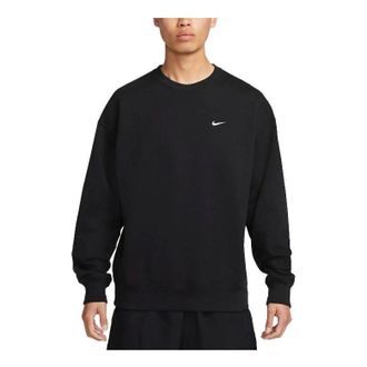 Nike Solo Swoosh French Terry Crew Black DX0812-010