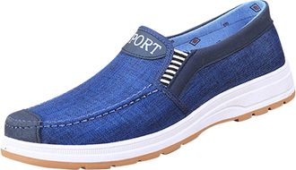 Generic IQYU Sports Shoes Mens Canvas Shoes Slip On Leisure Sports Casual Fitness Jogging Shoes Slip On Shoes Running Shoes Road Running Shoes Casual Breathab