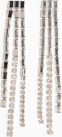 H&M Lange Strassohrringe - Silber
