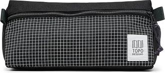 Topo Designs Dopp Kit Toiletries Case Black/Grid, Nylon