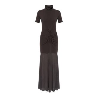 Gestuz Kleedjes, Dames, Bruin, S, Leer, Gzmarti Jurk