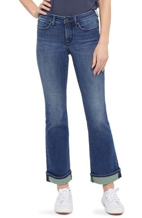 NYDJ Barbara Cuffed Ankle Bootcut Jeans in Bluewell at Nordstrom, Size 8