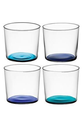 LSA Coro Set of 4 Assorted Tumbler Glasses in Blue at Nordstrom