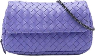 Bottega Veneta Borsa a tracolla in pelle intrecciata Pre-owned - - Pre-owned - Donna - Viola - ONE SIZE