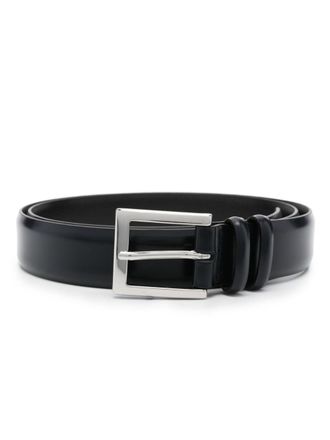 ベルト ORCIANI Woman Belt Black D10293BUS NER ORCIANI Soft high waist leather belt with covered buckle