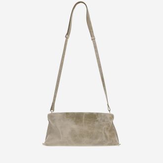 Benedetta Bruzziches Womens Glossy Leather Bag Beige Shoulder