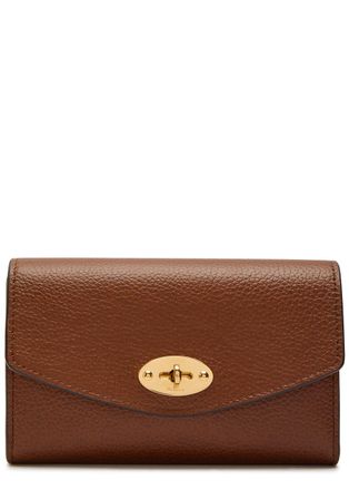 Mulberry Darley Medium Grained Leather Wallet - Tan - One Size