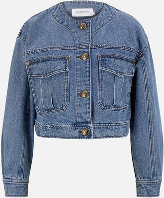 Zimmermann Kurze Jeansjacke mit Rundkragen Heritage