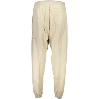 Calvin Klein Cotton Logo-Embroidered Joggers - Beige