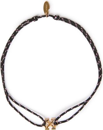 Off-white Mens Black Rope Necklace With Arrow at Nordstrom