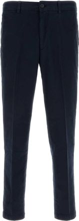 HUGO BOSS Navy Blue Stretch Cotton Blend Pant