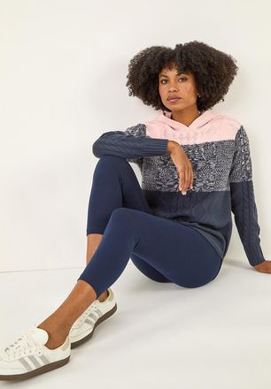 Roman Elastic Waist Stretch Cropped Leggings