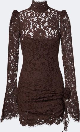 De La Vali Bodita cotton-blend lace minidress