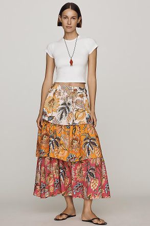 Farm Rio Mixed Floral Mini Skirt