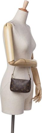 Louis Vuitton Crossbody Bags - 2008 Monogram Mini Pochette Accessoires - Gr. unisize - in Braun - für Damen