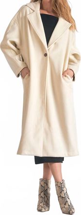 Elan Florentine Long Coat In White