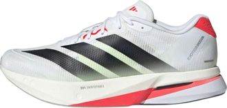 adidas Adizero Boston 13 White Black Lucid Red JS4932