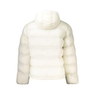 Calvin Klein Quilted with Removable Hood Down Jacket - White