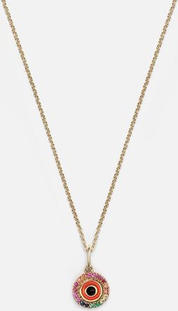 Sydney Evan Evil Eye 14kt gold and diamond necklace