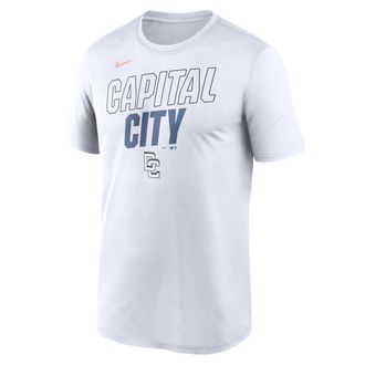 Nike Washington Nationals City Connect Team Phrase Script Nike Mens Dri-FIT MLB T-Shirt in White | NKGK10AWTL-TG9