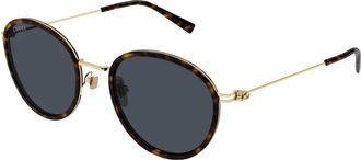 Gucci Stijlvolle zonnebril in zwart - Dames - Accessoires - Bruin - Maat: 51 MM
