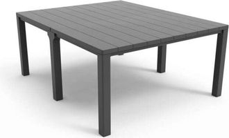 Allibert Allibert - Keter julie double table - 294x90x75h - 147x180x75h Woodlook Grafite