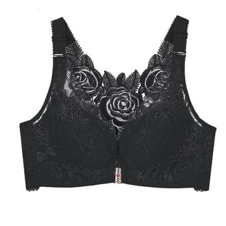 Generic Comfort Rose Bra,Seamless Front Closure Lace Butterfly Daily Bras,Womens Front Closure Bra New Summer Style