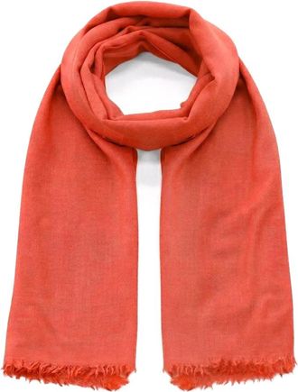 Faliero Sarti Giuliana Sjaal - Dames - Sjaals - Rood - ONE Size - Kasjmier - Accessoires