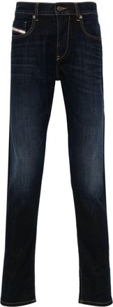 Diesel 2019 D-Strukt mid-rise slim jeans - men - Cotton/Elastane/Elastomultiester - 38/32 - Blue