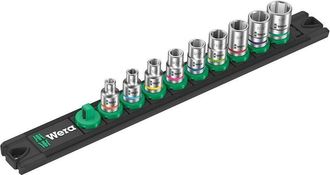 Wera Set De 9 Llaves De Vaso Zyklop 1/4 Wera Nuss-magnetleiste A Imperial 1