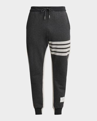 Thom Browne Men & apos;s Engineered 4-Bar Colorblocked Loopback Cotton Sweatpants